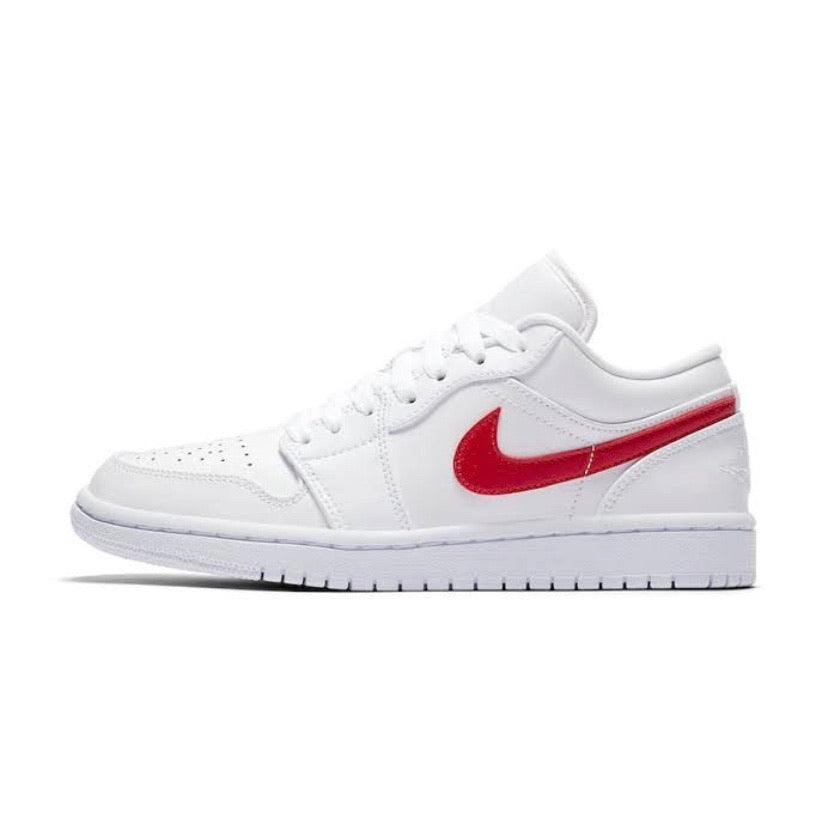 Women's Air Jordan 1 Low White University Red White