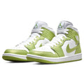 Women's Air Jordan 1 Mid White Vivid Green White