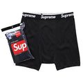 Supreme Hanes Boxer (4 Pack) Briefs Black