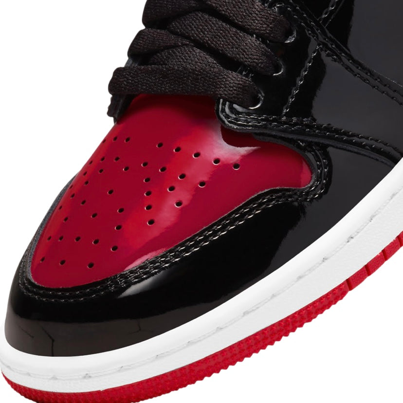 Air Jordan 1 High Retro Bred Patent Varsity Red Black White