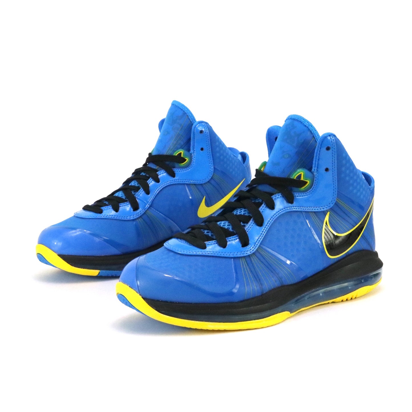 Nike Lebron 8 V2 Entourage Photo Blue Black Tour Yellow 2011