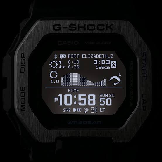 G Glide White Black Silver Digital by Casio G Shock SoleMate