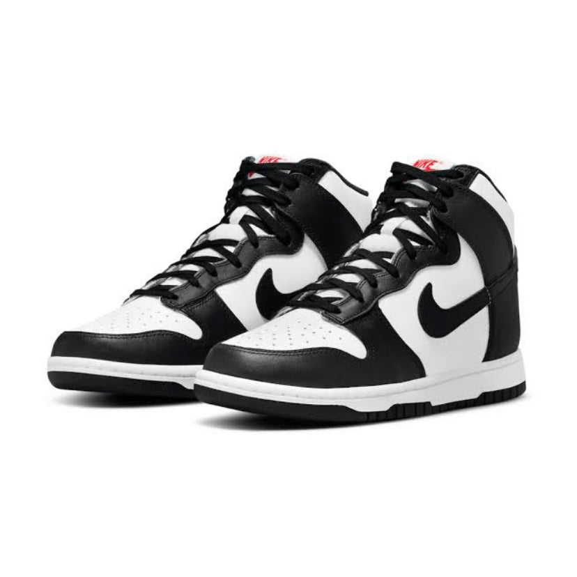 Women's Nike Dunk High Panda 2021 White Black University Red