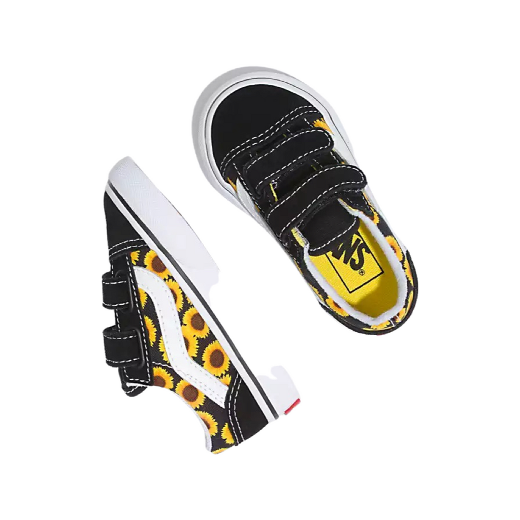 Toddler Old Skool V Sunflower Black Yellow True White by Vans