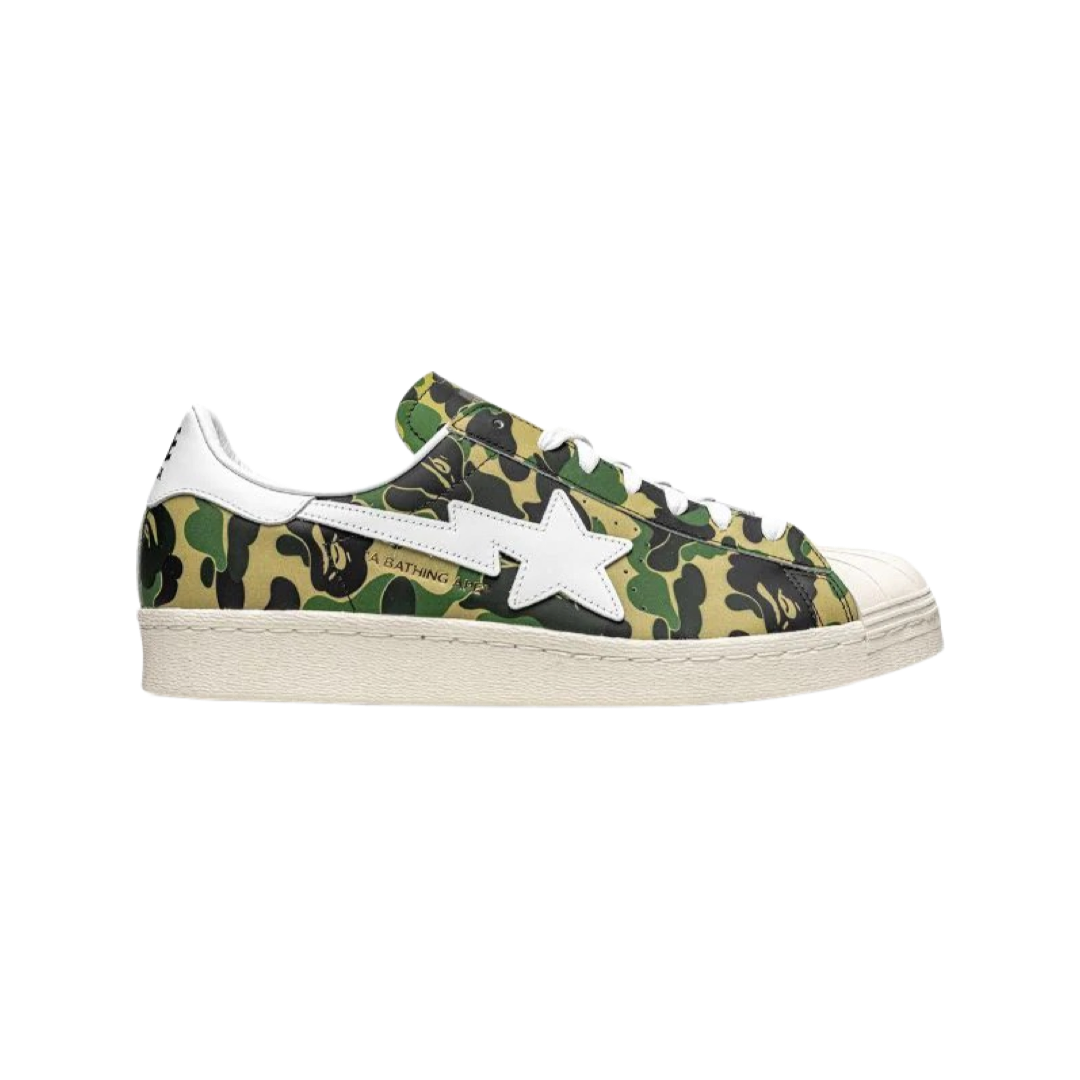 adidas x Bape Superstar 80's Green Camo Multi GZ8981