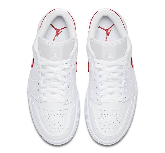 Women's Air Jordan 1 Low White University Red White