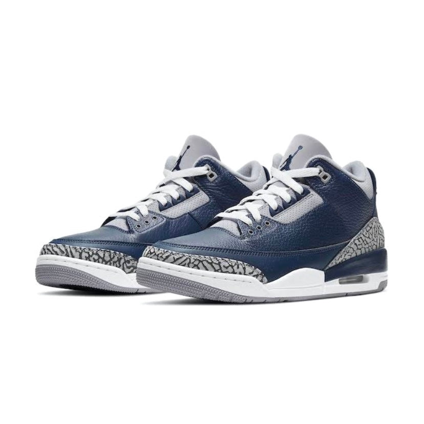 Air Jordan 3 Retro Georgetown Navy Grey White