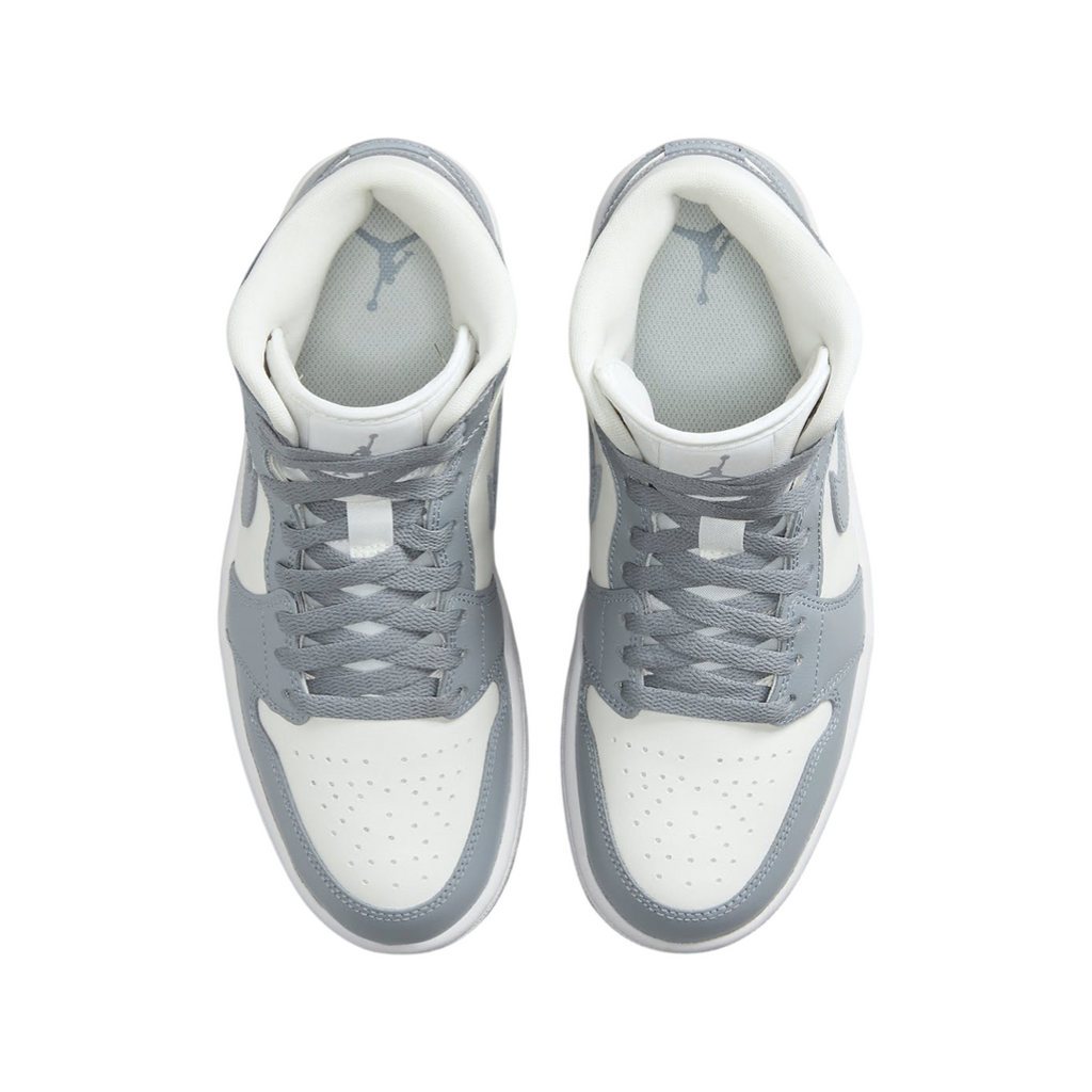 Women's Air Jordan 1 Mid Stealth Grey White