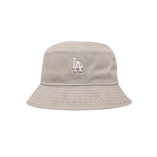 New Era LA Dodgers Camel Blush Bucket Hat
