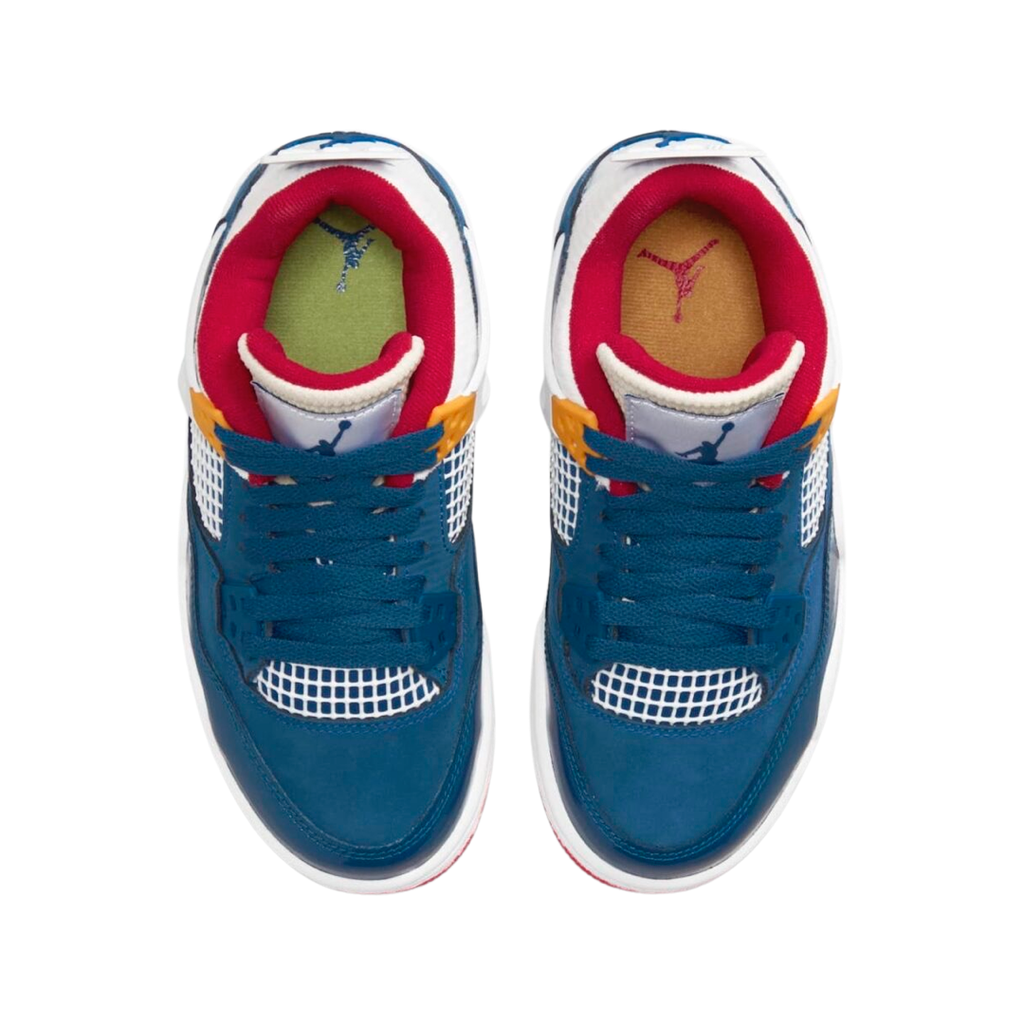 Air Jordan 4 Retro GS Messy Room French Blue White Gym Red
