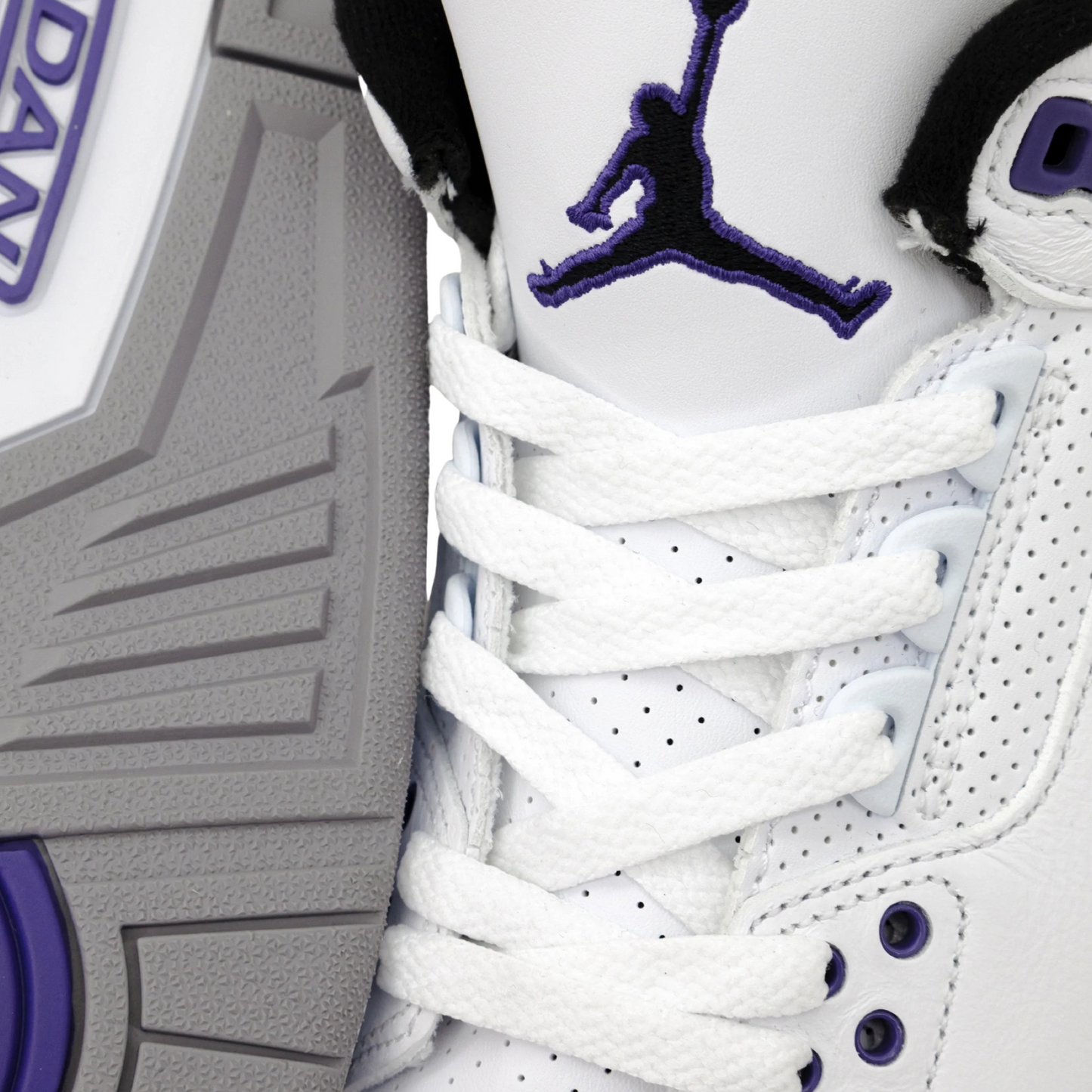 Air Jordan 3 Retro Dark Iris Purple White