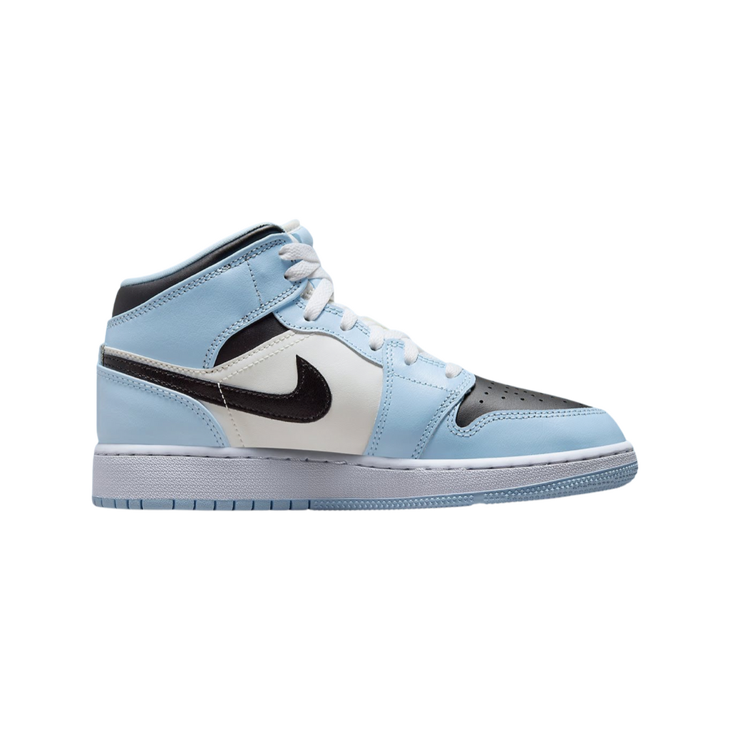 Air Jordan 1 Mid GS Ice Blue Black Sail White