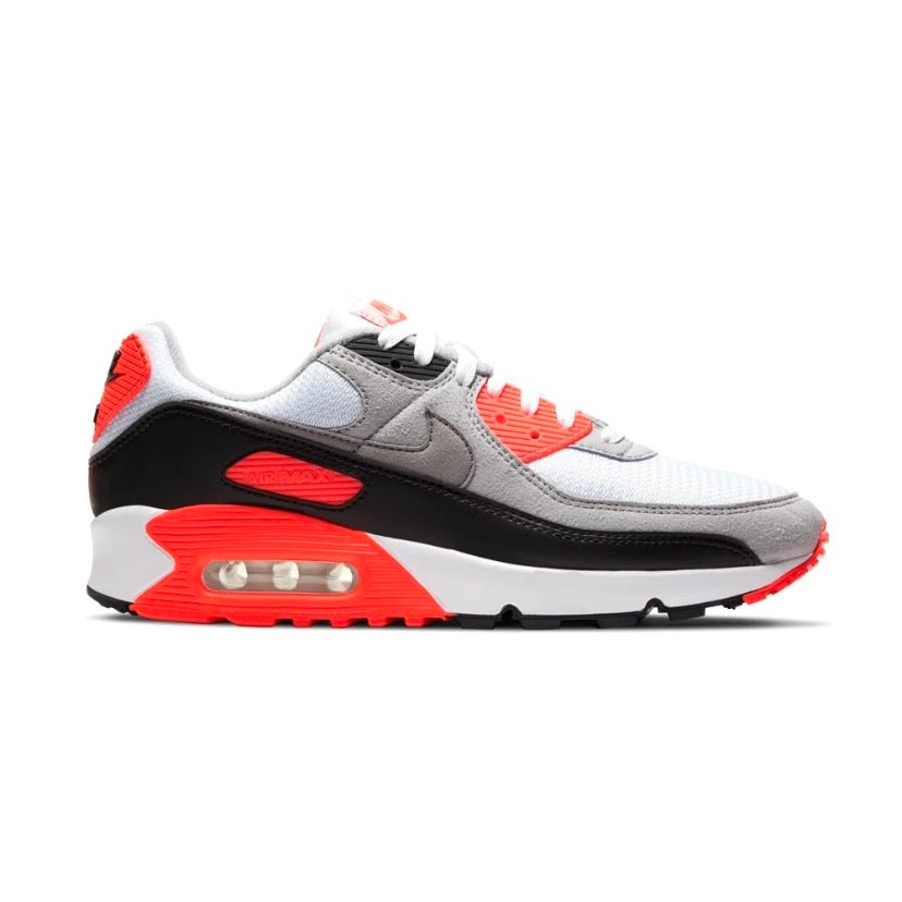 Air Max 90 (3) Radiant Red Infrared 30th Anniversary 2020 White Black Cool Grey OG