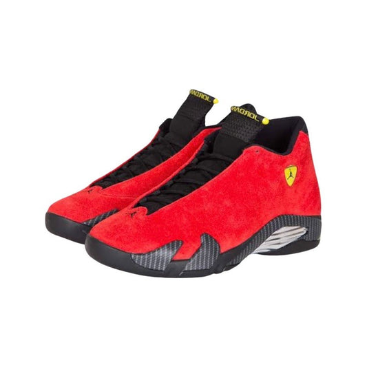 Air Jordan 14 Retro "Ferrari" Chilling Red Vibrant Yellow Black Anthracite