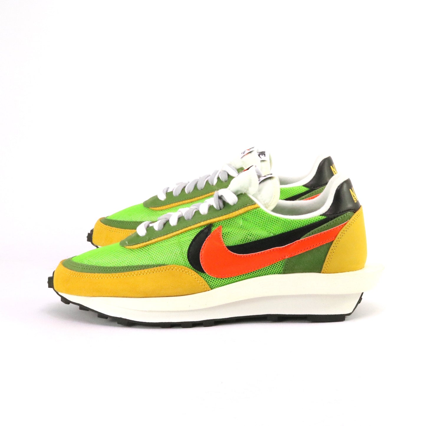 Nike x Sacai LD Waffle Green Gusto Safety Orange