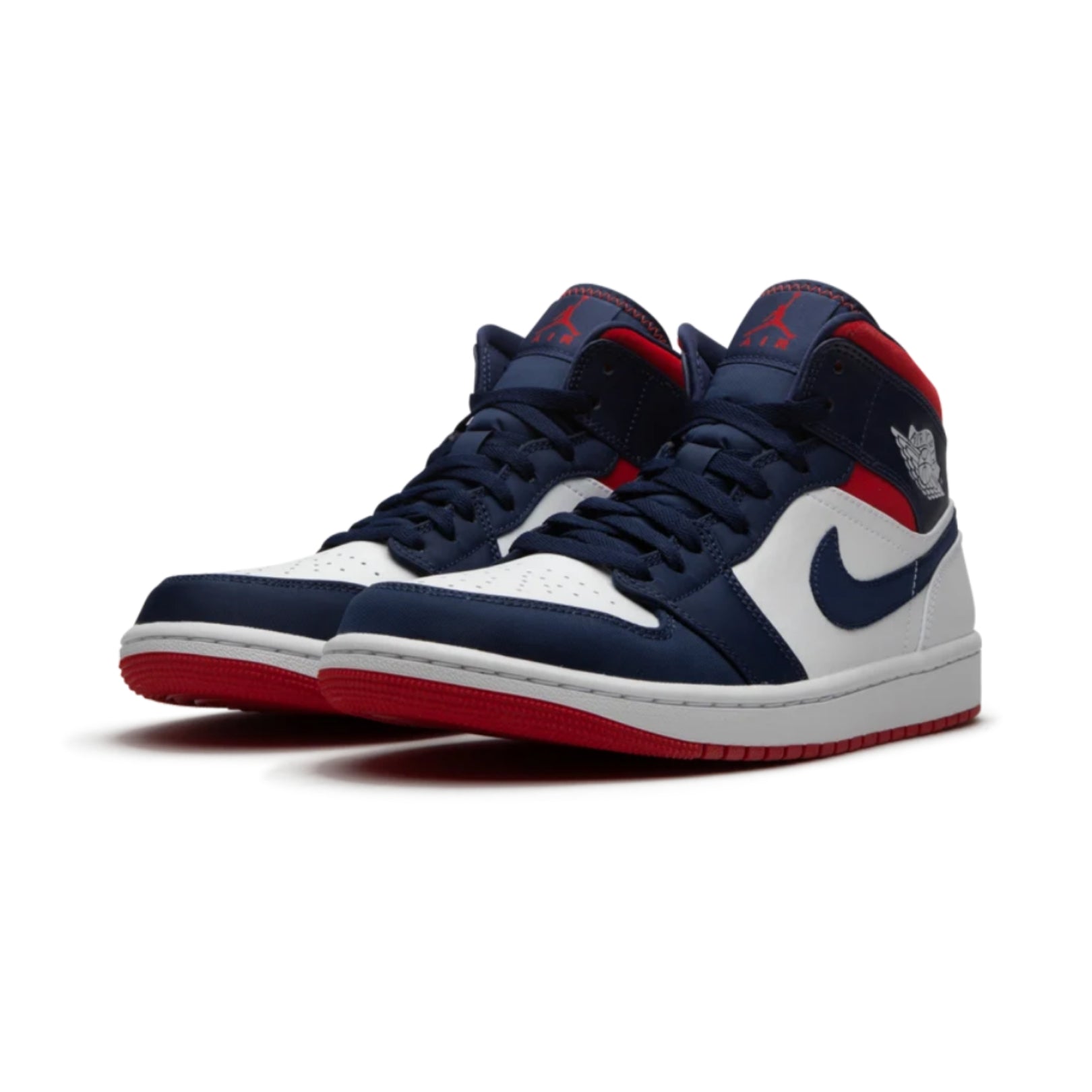 Air Jordan 1 Mid SE USA Navy White Red