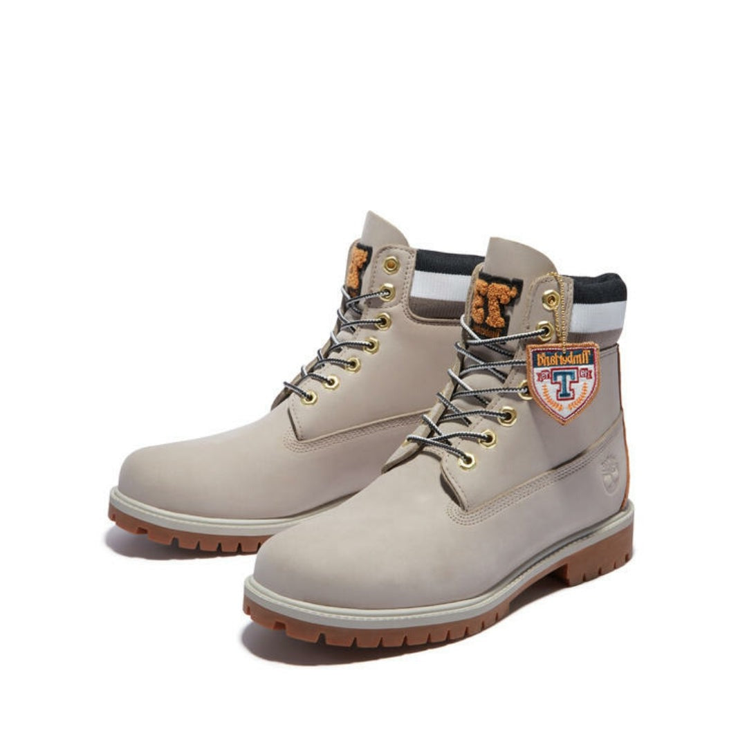 6 Inch Heritage Cupsole Boots Navy Light  Taupe Nubuck Black By Timberland