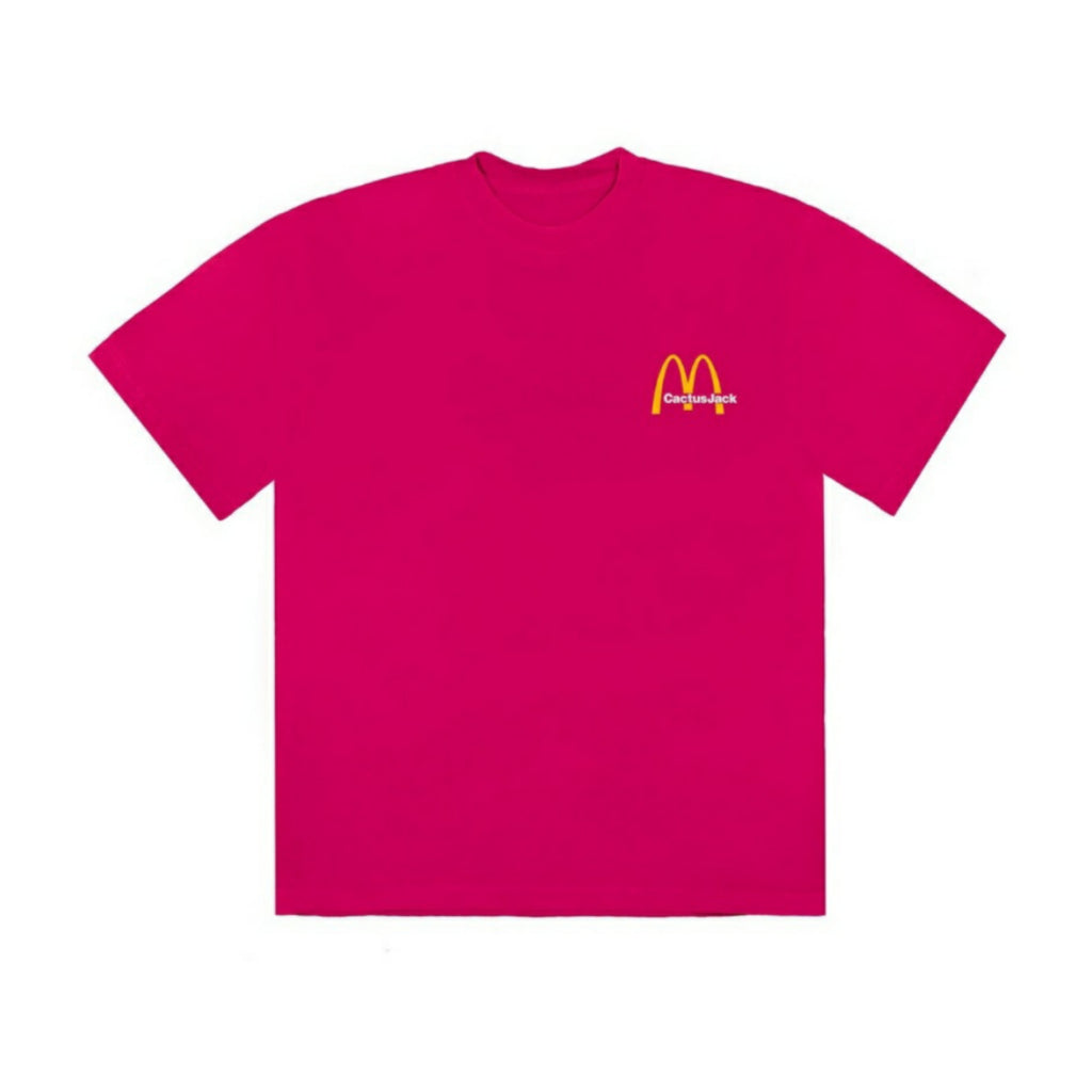 Travis Scott x McDonalds Vintage Action Figure Tee Raspberry Multi