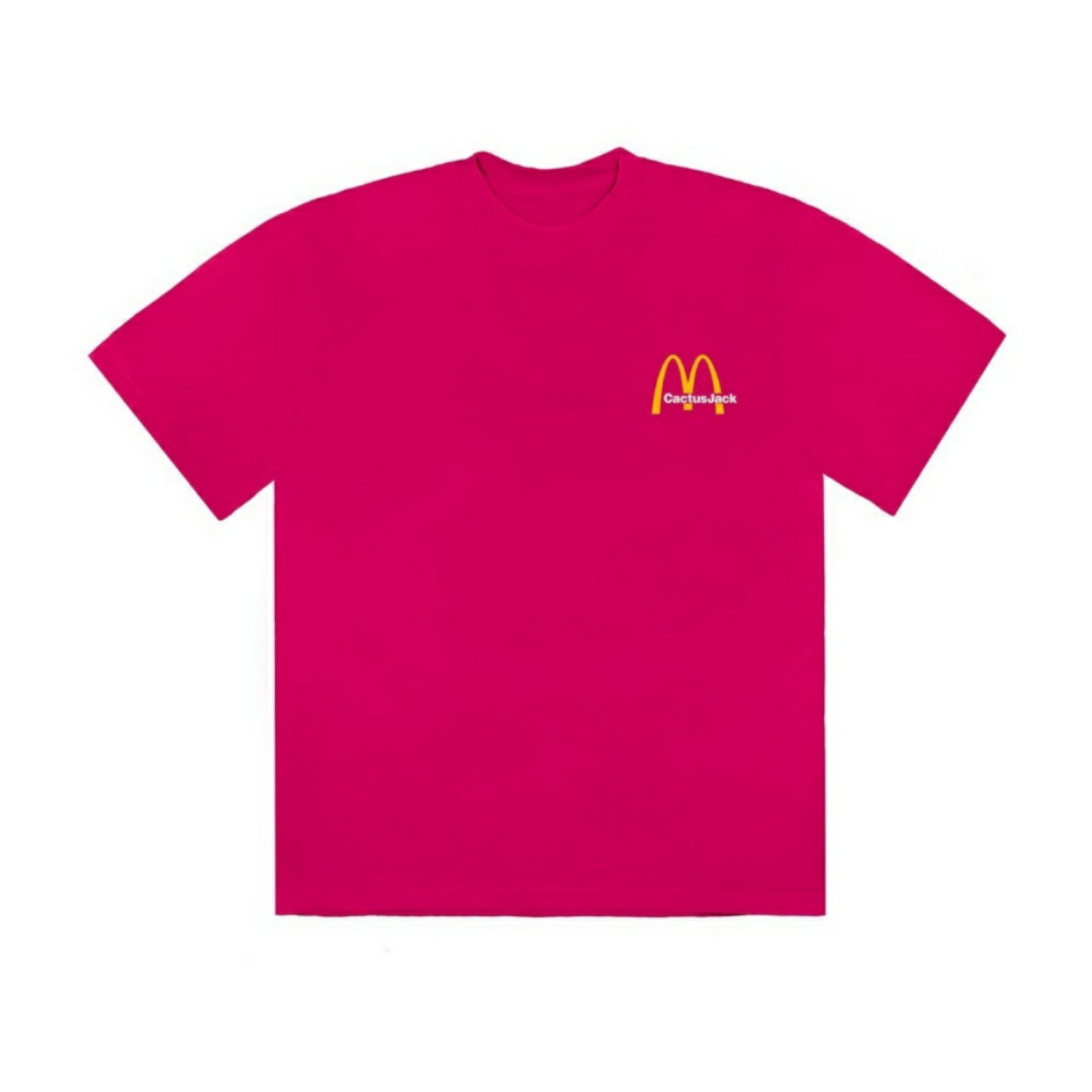 Travis Scott x McDonalds Vintage Action Figure Tee Raspberry Multi