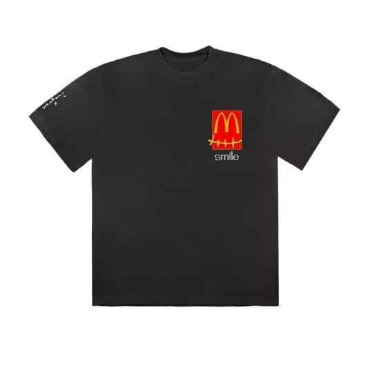 Travis Scott x McDonalds Smile Tee Shirt Black Multi