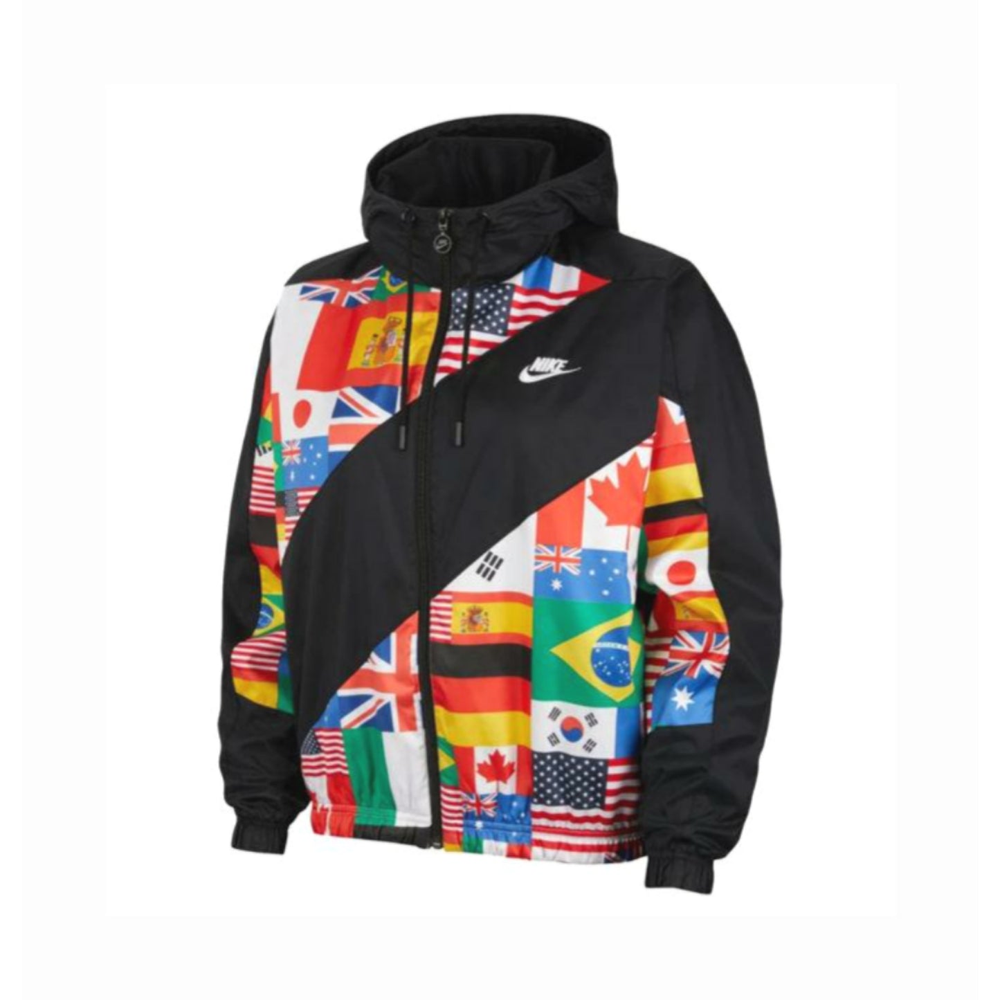 Womens NSW Flag Pack Woven Jacket Black By Nike