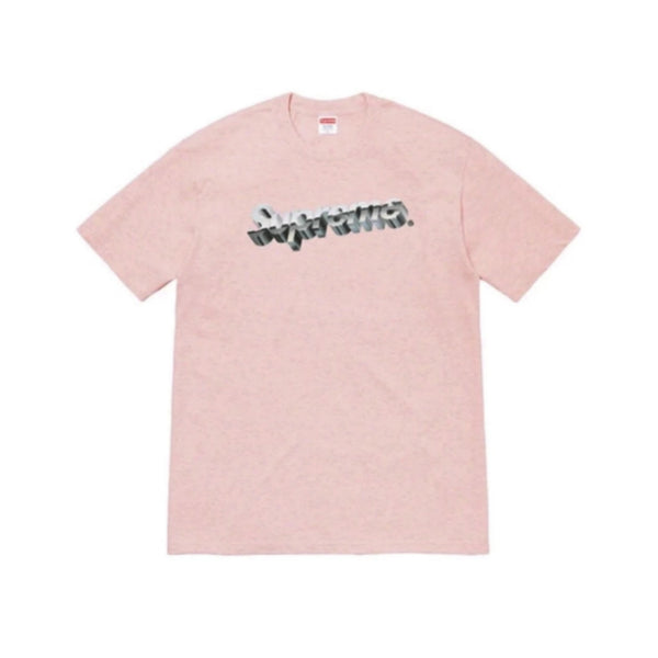 atmossupreme chrome logo tee heather pink